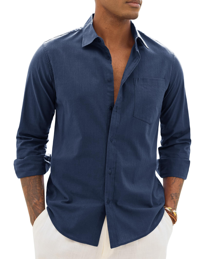 William | Men’s Lightweight Long Sleeve Shirt | Casual Chic Everyday Essential