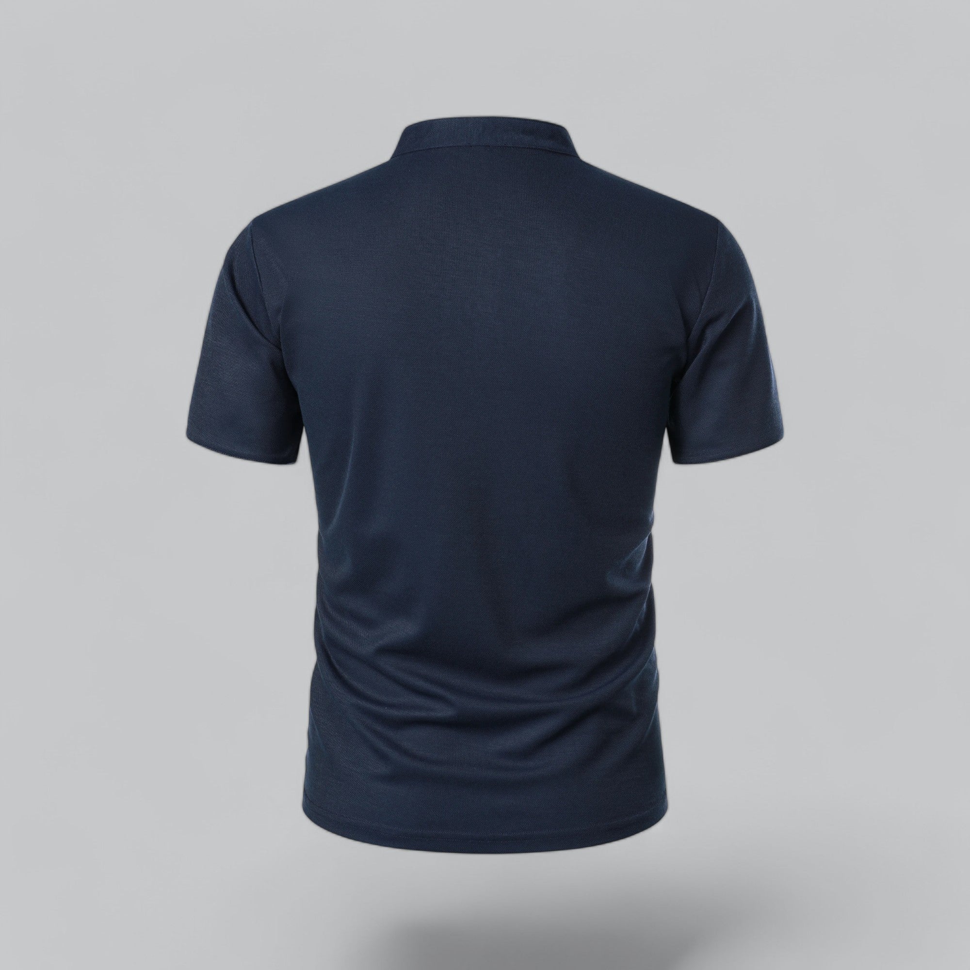 Liam | Men’s Modern Collarless Polo Shirt | Minimal and Refined