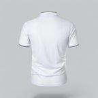 Liam | Men’s Modern Collarless Polo Shirt | Minimal and Refined