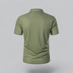 Liam | Men’s Modern Collarless Polo Shirt | Minimal and Refined