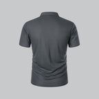 Liam | Men’s Modern Collarless Polo Shirt | Minimal and Refined