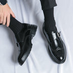 Alexander | Men’s Wingtip Monk Strap Brogue Dress Shoes | Bold and Refined