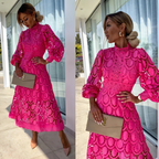 Lucy | Lace Midi Dress | Romantic and Refined