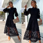 Lucy | Lace Midi Dress | Romantic and Refined