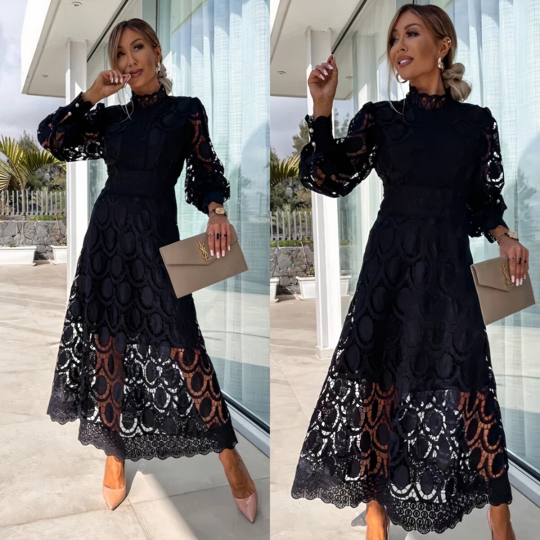 Lucy | Lace Midi Dress | Romantic and Refined