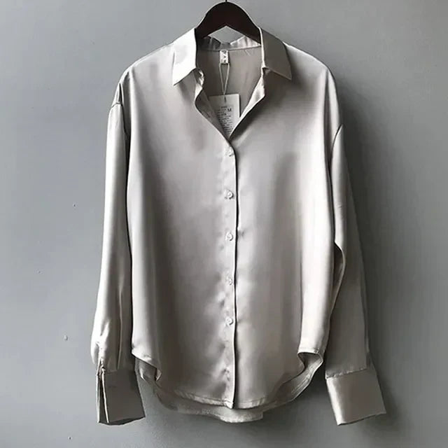 Aria | Women's Classic Long Sleeve Blouse | Elegant and Versatile