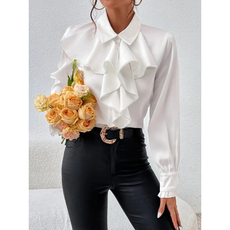 Grace | Women's Ruffle Detail Blouse | Elegant Style and Feminine Charm