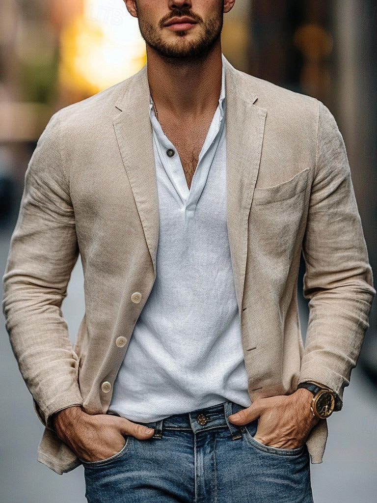 Ryan | Men's Casual Linen Blazer | Lightweight Sophistication for Every Occasion