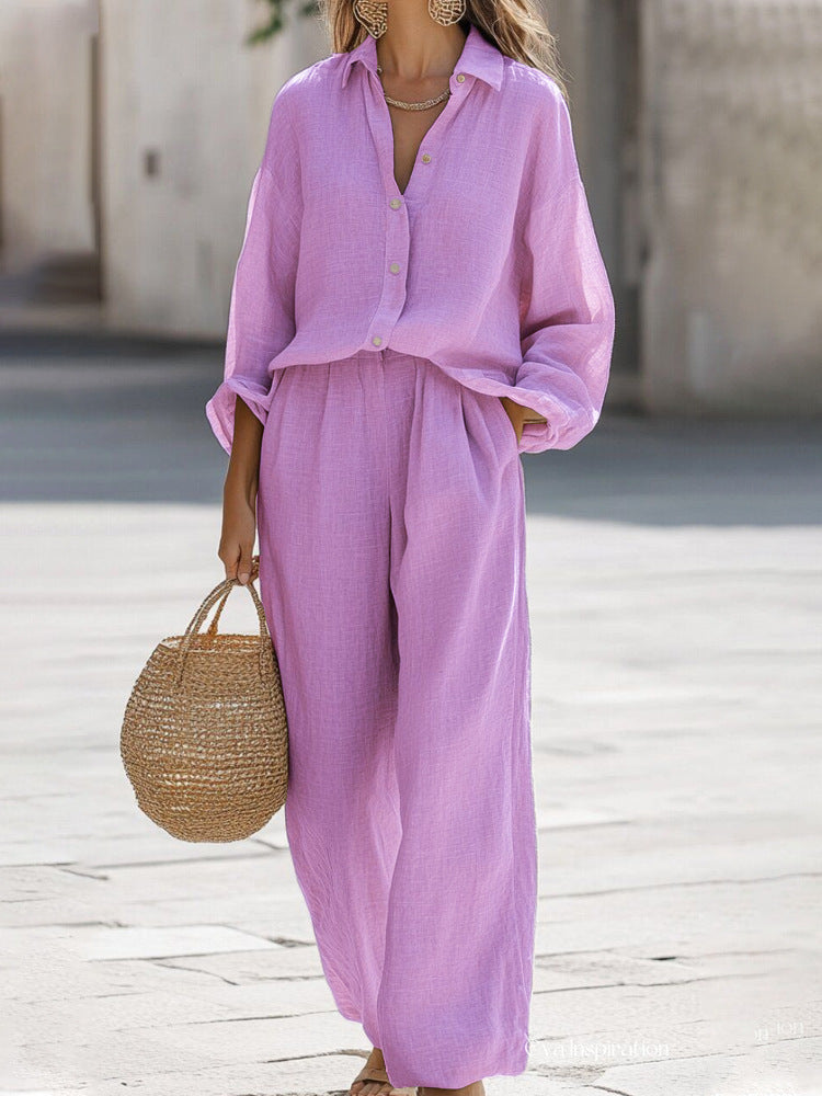 Sara | Women's Lightweight Linen Set | Breathable and Effortlessly Elegant