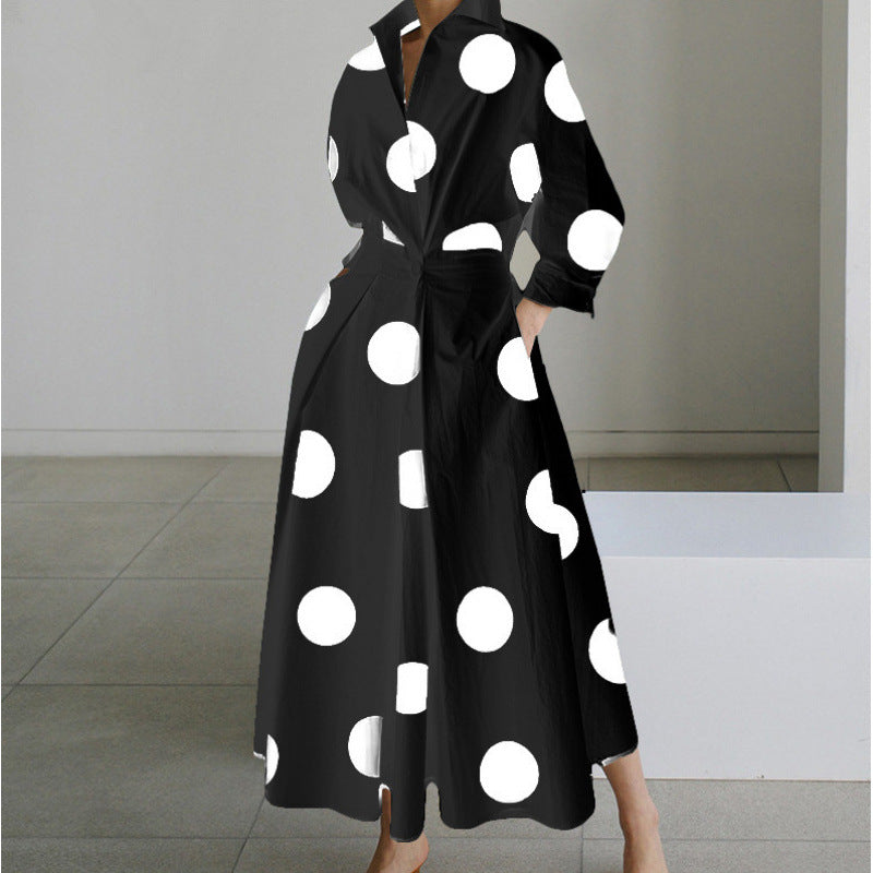 Beatrice | Front Wrap Collared Maxi Dress | Sophisticated and Timeless