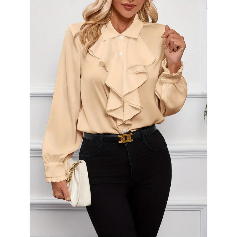 Grace | Women's Ruffle Detail Blouse | Elegant Style and Feminine Charm