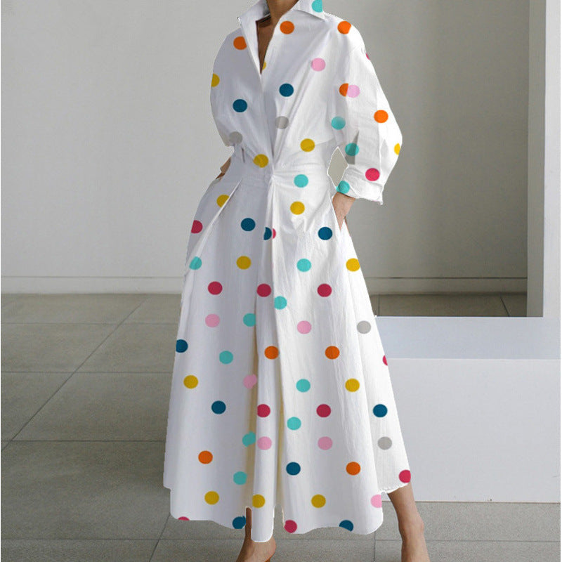 Beatrice | Front Wrap Collared Maxi Dress | Sophisticated and Timeless