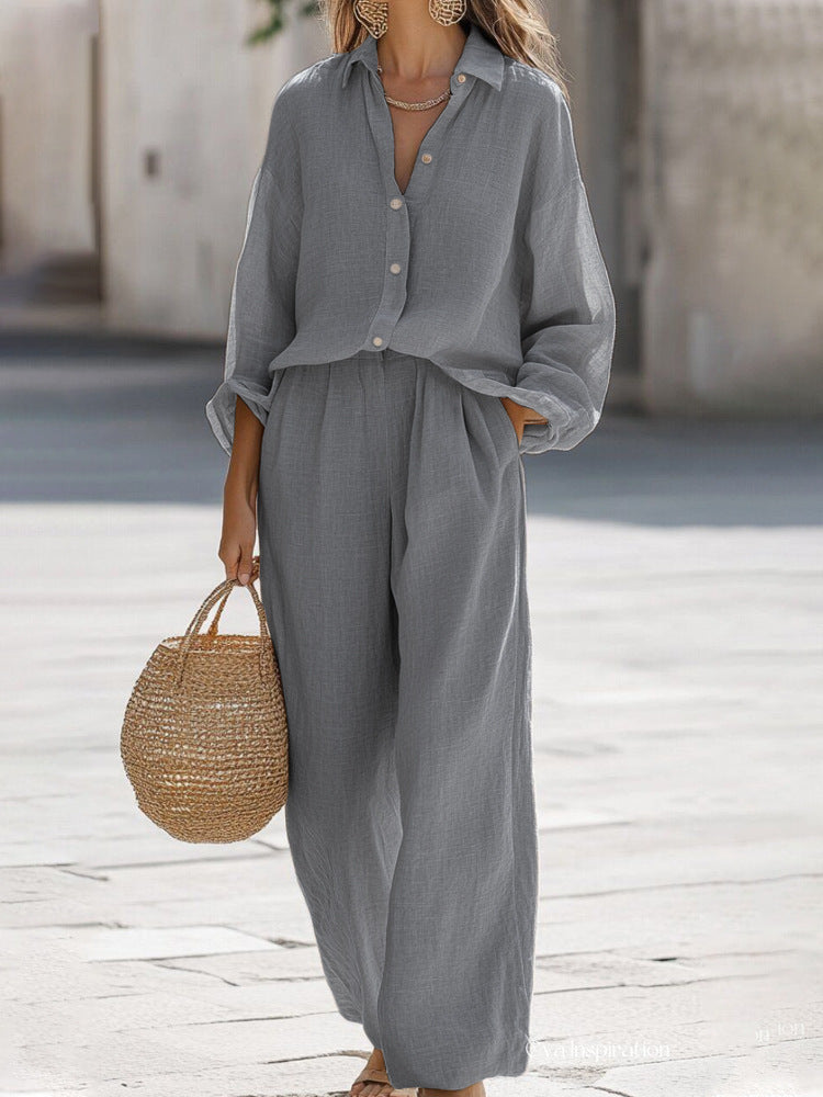 Sara | Women's Lightweight Linen Set | Breathable and Effortlessly Elegant