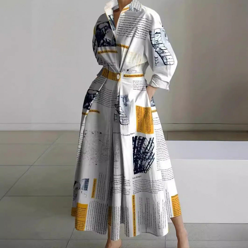 Beatrice | Front Wrap Collared Maxi Dress | Sophisticated and Timeless