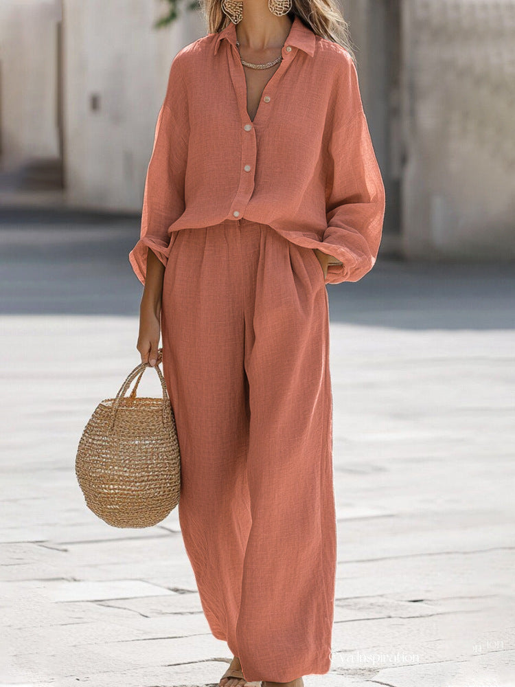 Sara | Women's Lightweight Linen Set | Breathable and Effortlessly Elegant