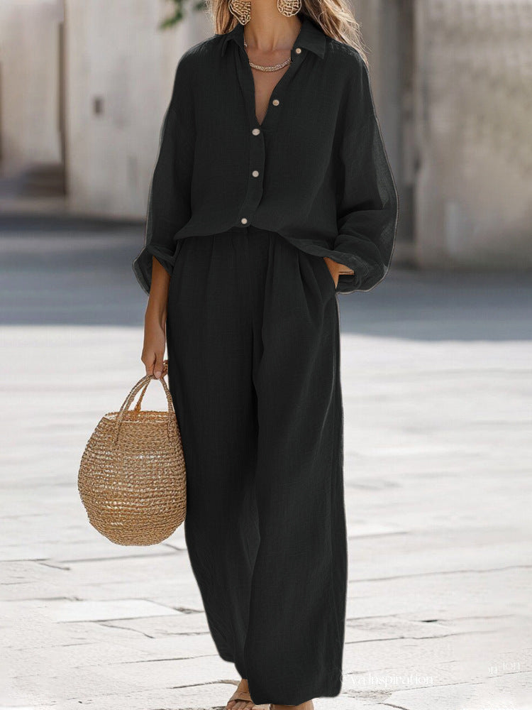 Sara | Women's Lightweight Linen Set | Breathable and Effortlessly Elegant