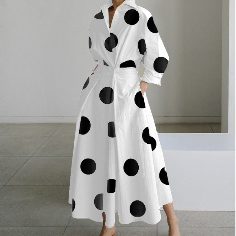 Beatrice | Front Wrap Collared Maxi Dress | Sophisticated and Timeless