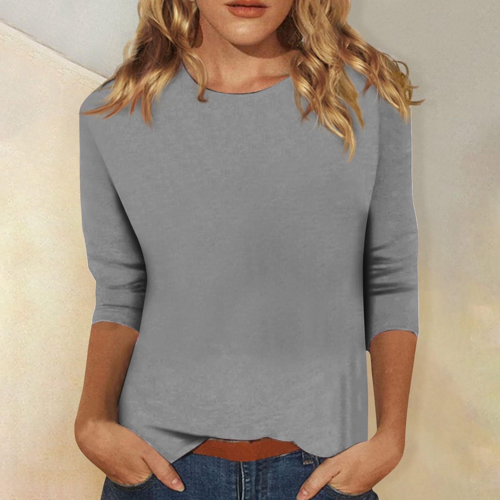 Giada | Women's Three-Quarter Sleeve T-Shirt | Everyday Comfort with Timeless Style