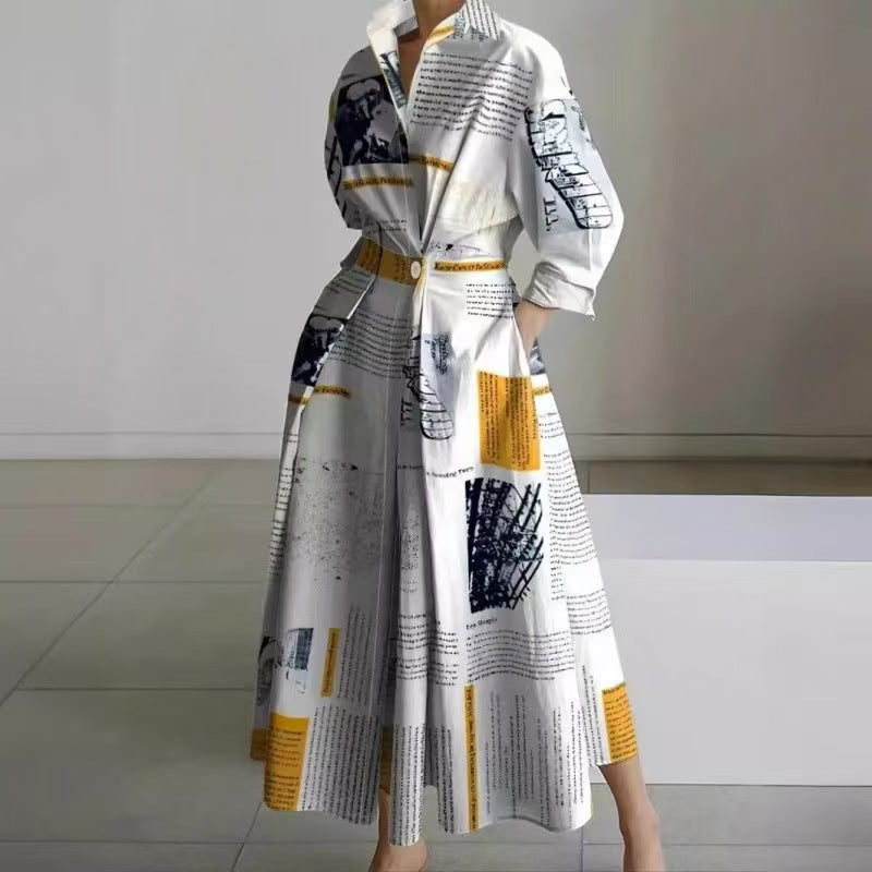 Beatrice | Front Wrap Collared Maxi Dress | Sophisticated and Timeless