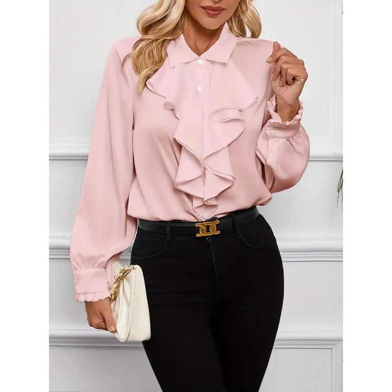 Grace | Women's Ruffle Detail Blouse | Elegant Style and Feminine Charm