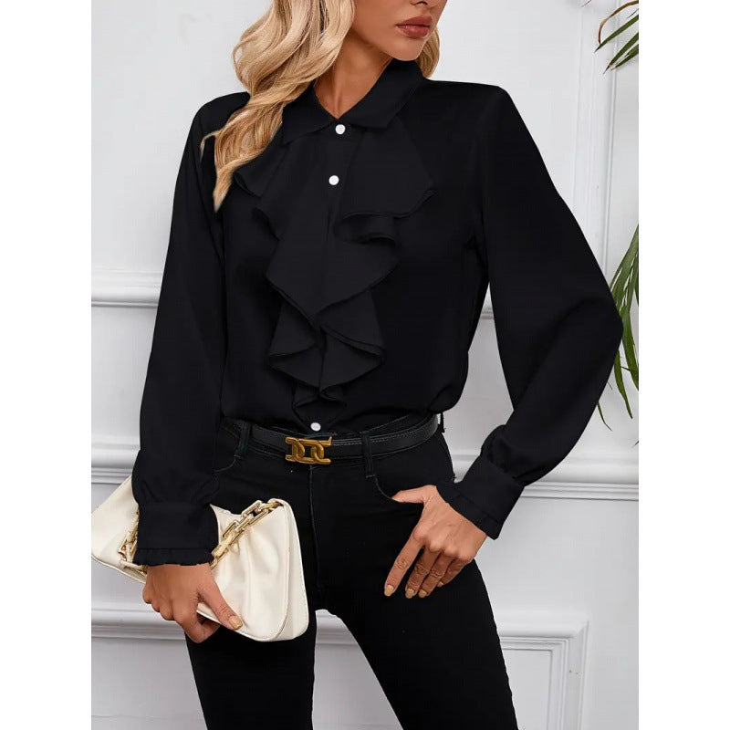 Grace | Women's Ruffle Detail Blouse | Elegant Style and Feminine Charm