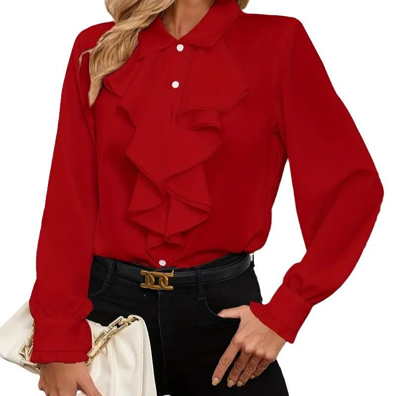 Grace | Women's Ruffle Detail Blouse | Elegant Style and Feminine Charm