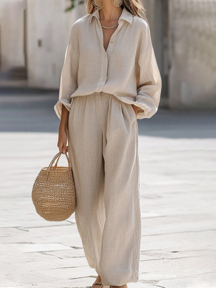Sara | Women's Lightweight Linen Set | Breathable and Effortlessly Elegant