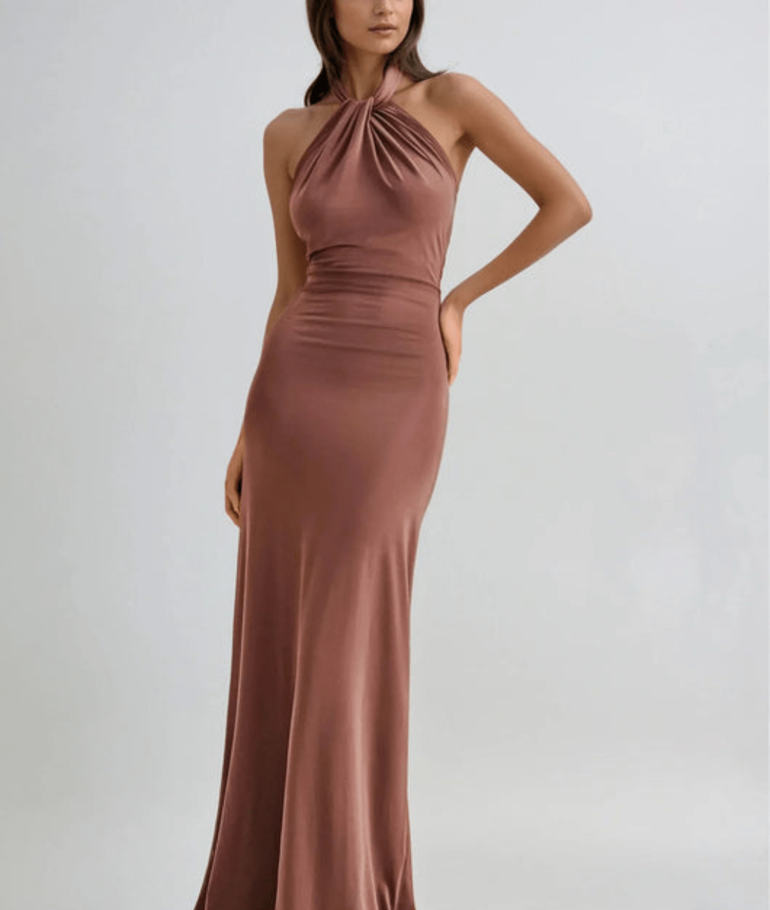 Eliana | Elegant Halter Neck Maxi Dress | Sleek Sophistication for Every Occasion