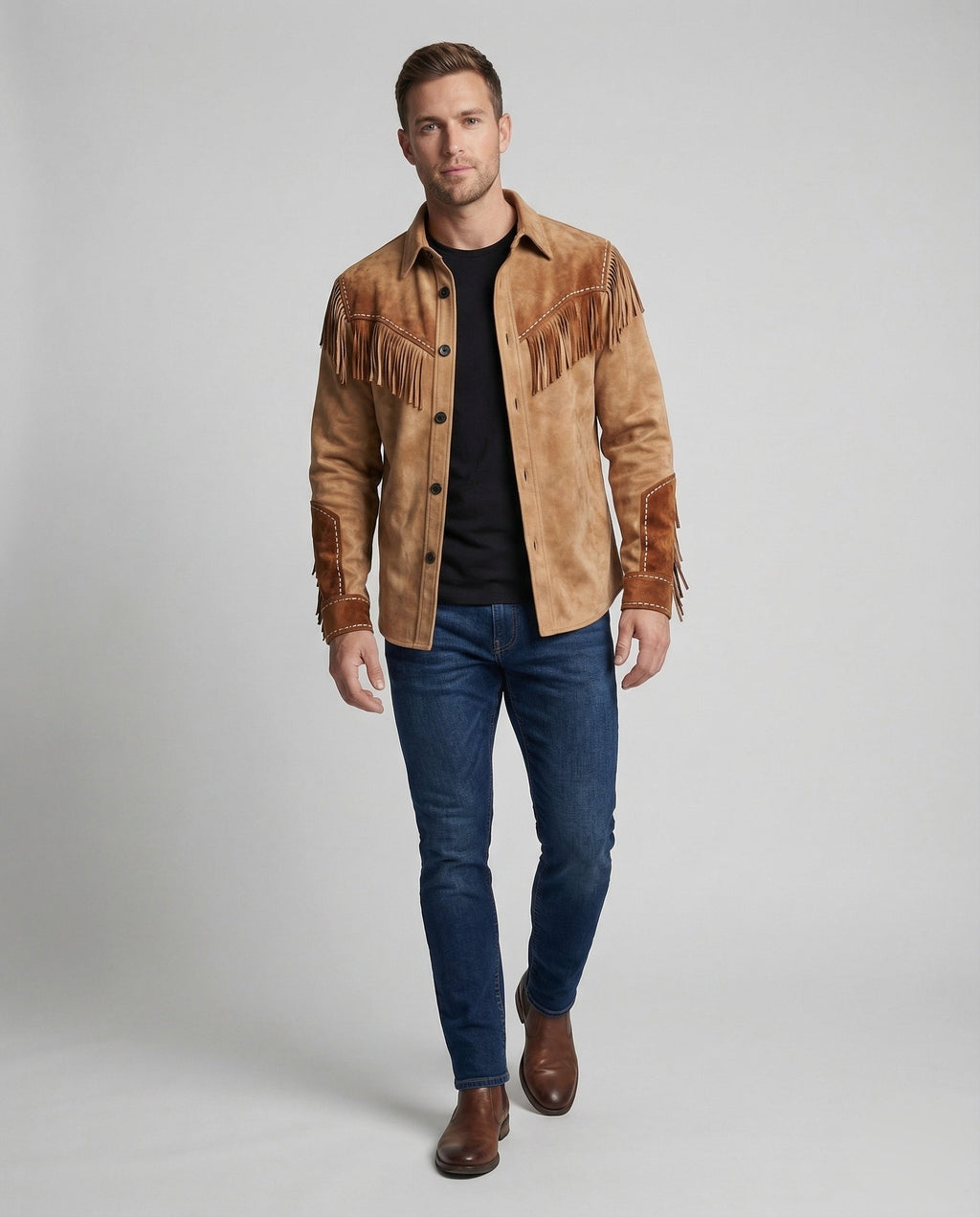 Alexander | Men's Western Shirt | Rugged Style with Embroidered Details