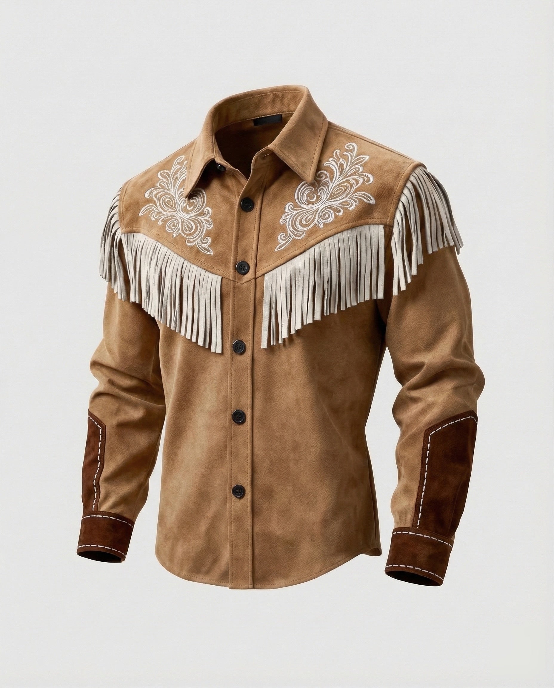 Alexander | Men's Western Shirt | Rugged Style with Embroidered Details