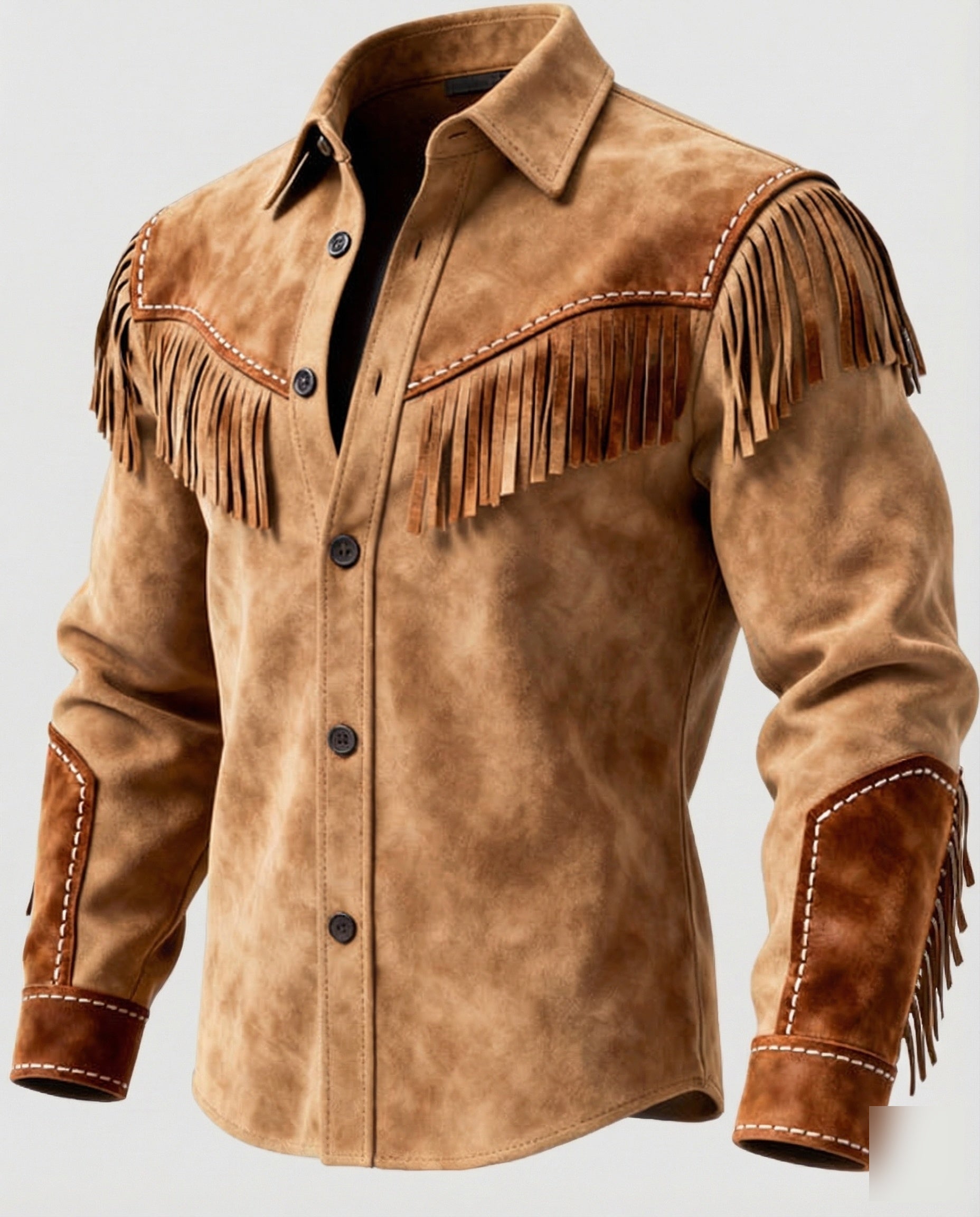 Alexander | Men's Western Shirt | Rugged Style with Embroidered Details
