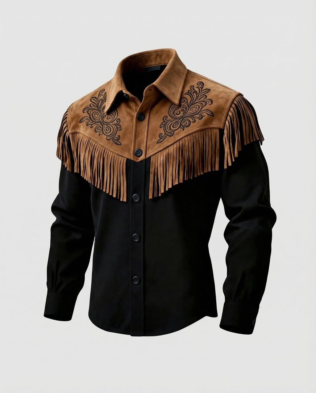 Alexander | Men's Western Shirt | Rugged Style with Embroidered Details