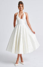 Annie | Sleeveless A-Line Midi Dress | Clean Lines & Everyday Elegance