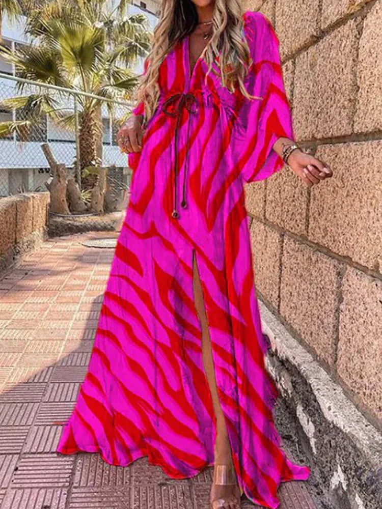 Lily | Women’s Long Loose Sleeve Maxi Dress | Effortless Elegance with Flowing Comfort