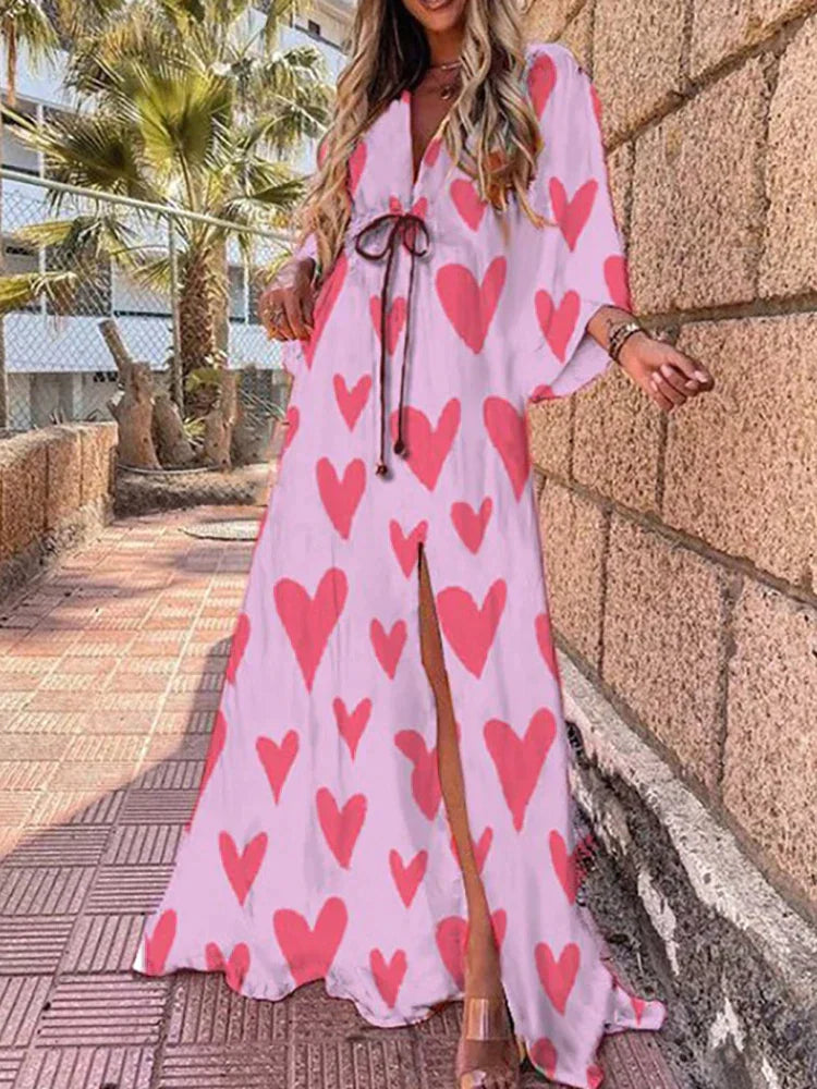 Lily | Women’s Long Loose Sleeve Maxi Dress | Effortless Elegance with Flowing Comfort