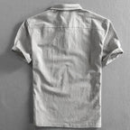 Freddie | Men’s Linen Short Sleeve Polo Shirt | Breathable and Effortless