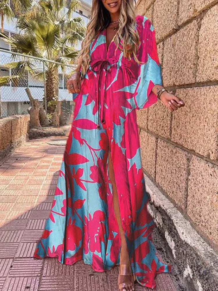 Lily | Women’s Long Loose Sleeve Maxi Dress | Effortless Elegance with Flowing Comfort