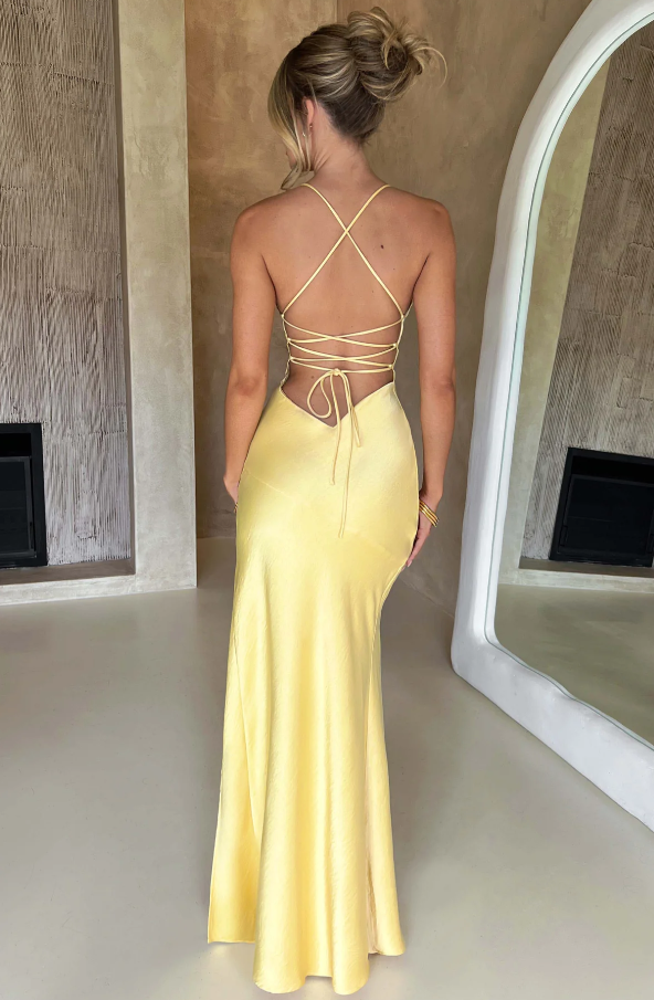 Rhian | Women’s High Slit Maxi Dress | Effortless Glamour and Elegant Sophistication