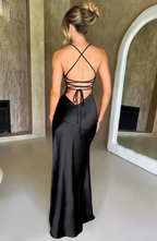 Rhian | Women’s High Slit Maxi Dress | Effortless Glamour and Elegant Sophistication