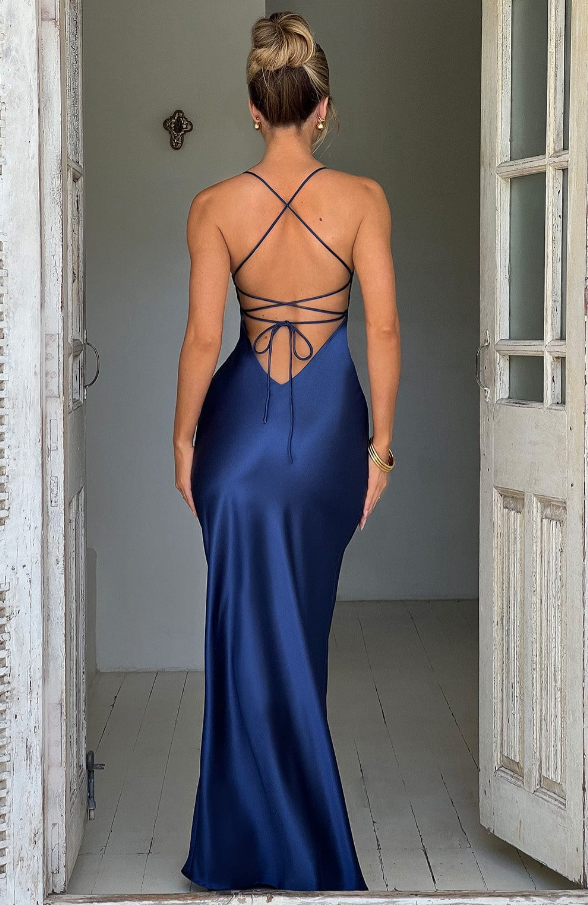 Rhian | Women’s High Slit Maxi Dress | Effortless Glamour and Elegant Sophistication