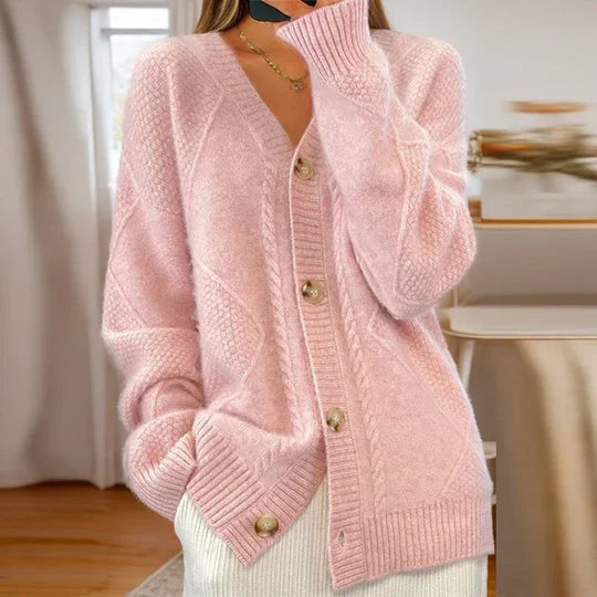 Aileen | Women's Cotton Cardigan, Timeless Lightweight Knit Cardigan for Casual Wear