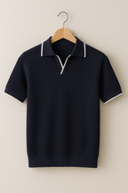 Albie | Men’s Short Sleeve Knit Polo | Modern and Refined Comfort
