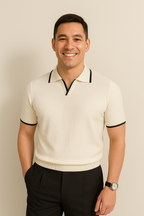 Albie | Men’s Short Sleeve Knit Polo | Modern and Refined Comfort
