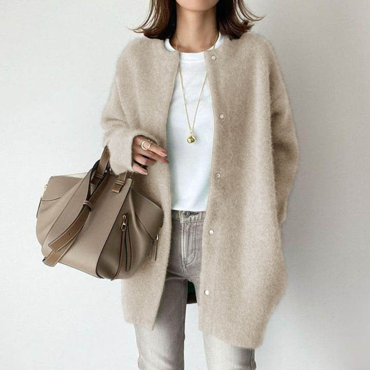 Victoria | Women's Longline Wool Cardigan, Luxury Knit Winter Layer