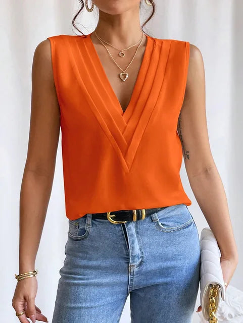 Harper | Women's Elegant Sleeveless Blouse | Lightweight Style and Timeless Sophistication