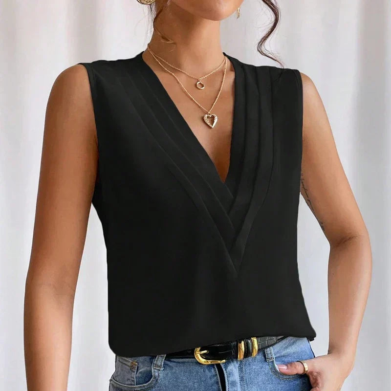 Harper | Women's Elegant Sleeveless Blouse | Lightweight Style and Timeless Sophistication