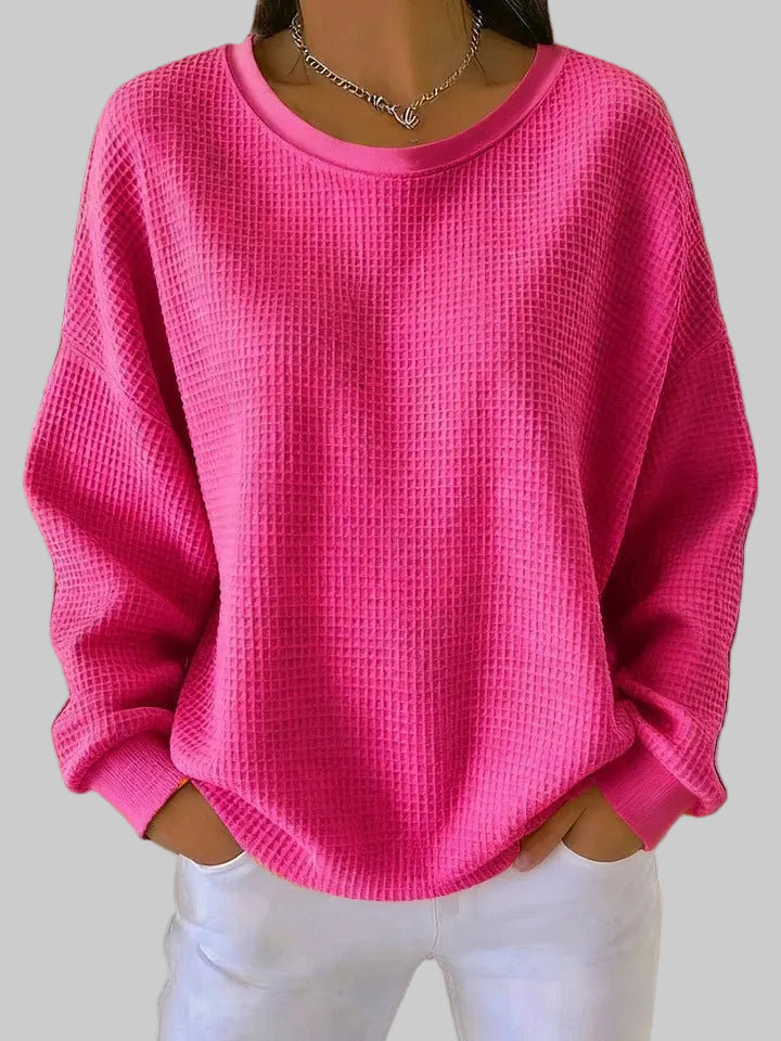 Adriana | Women's Textured Sweater, Lightweight Knit Spring Sweater for Casual Wear