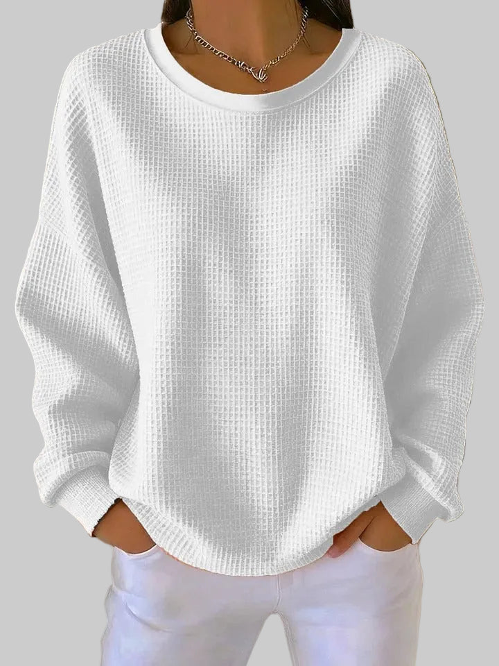 Adriana | Women's Textured Sweater, Lightweight Knit Spring Sweater for Casual Wear