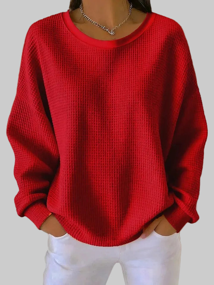 Adriana | Women's Textured Sweater, Lightweight Knit Spring Sweater for Casual Wear