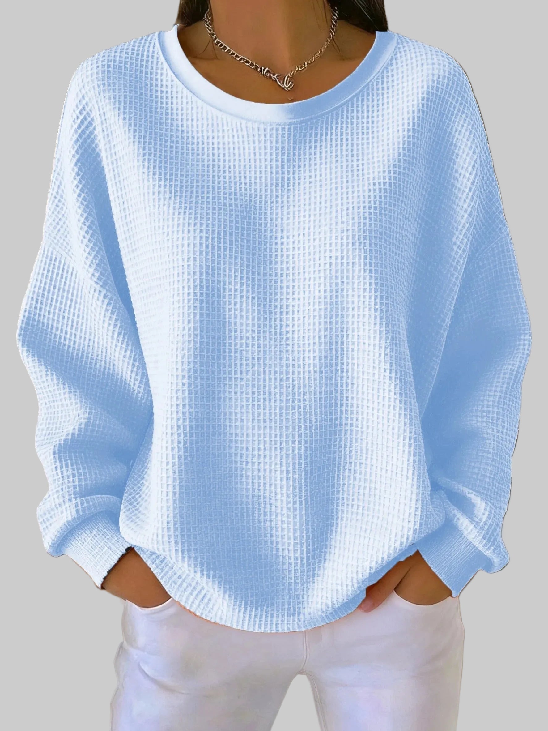 Adriana | Women's Textured Sweater, Lightweight Knit Spring Sweater for Casual Wear